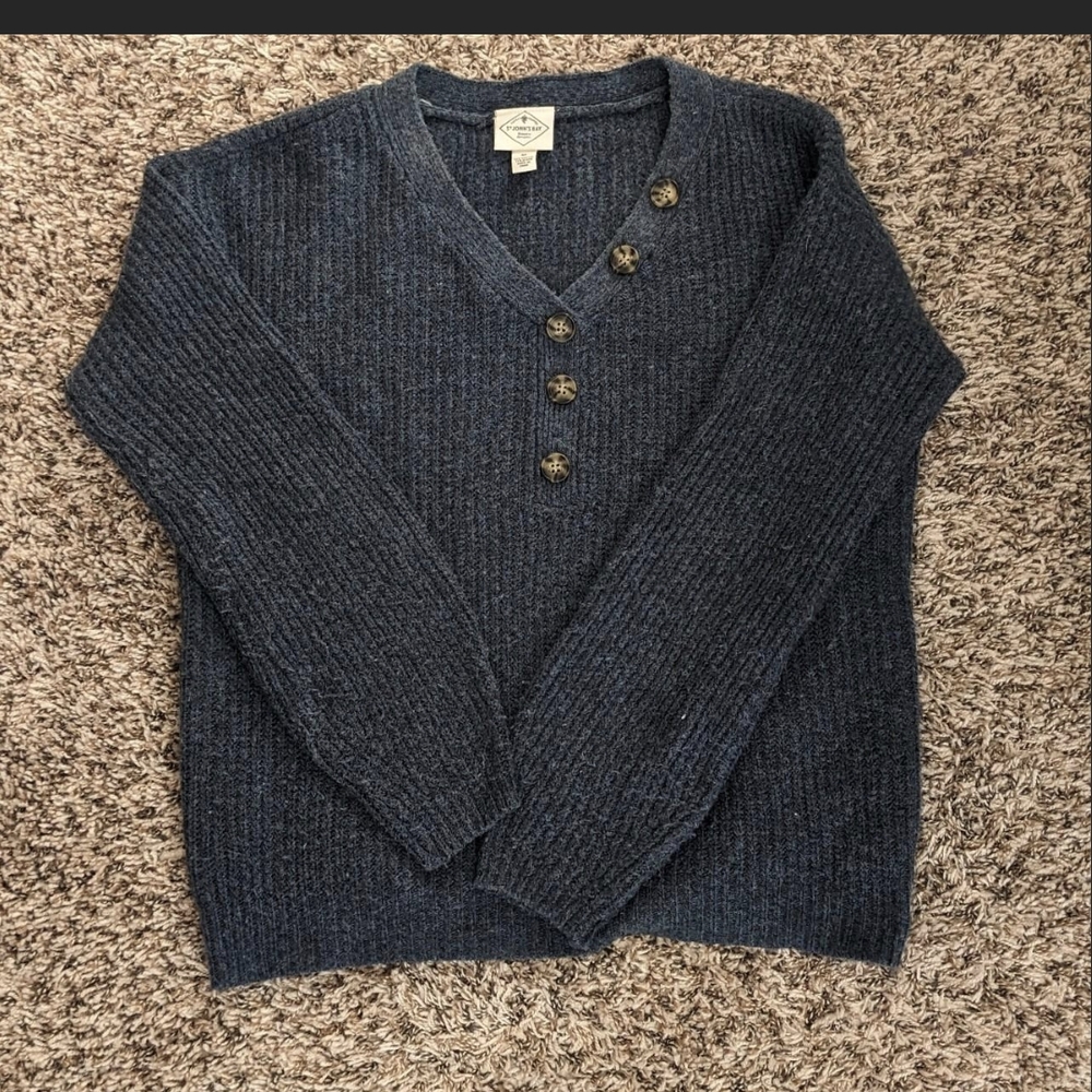 St. John's Bay Deep Blue V-Neck Sweater